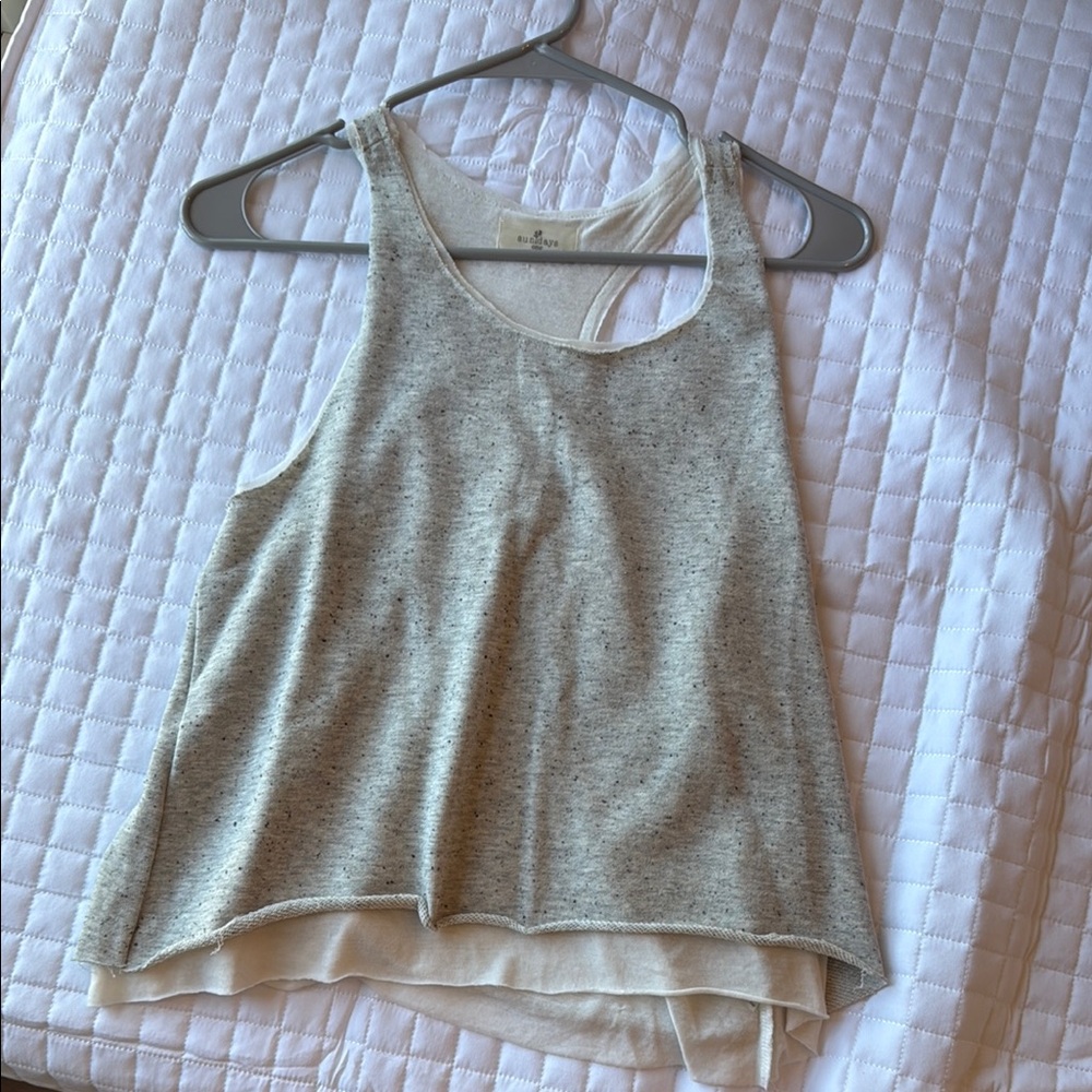 Women's Gray Sleeveless Top